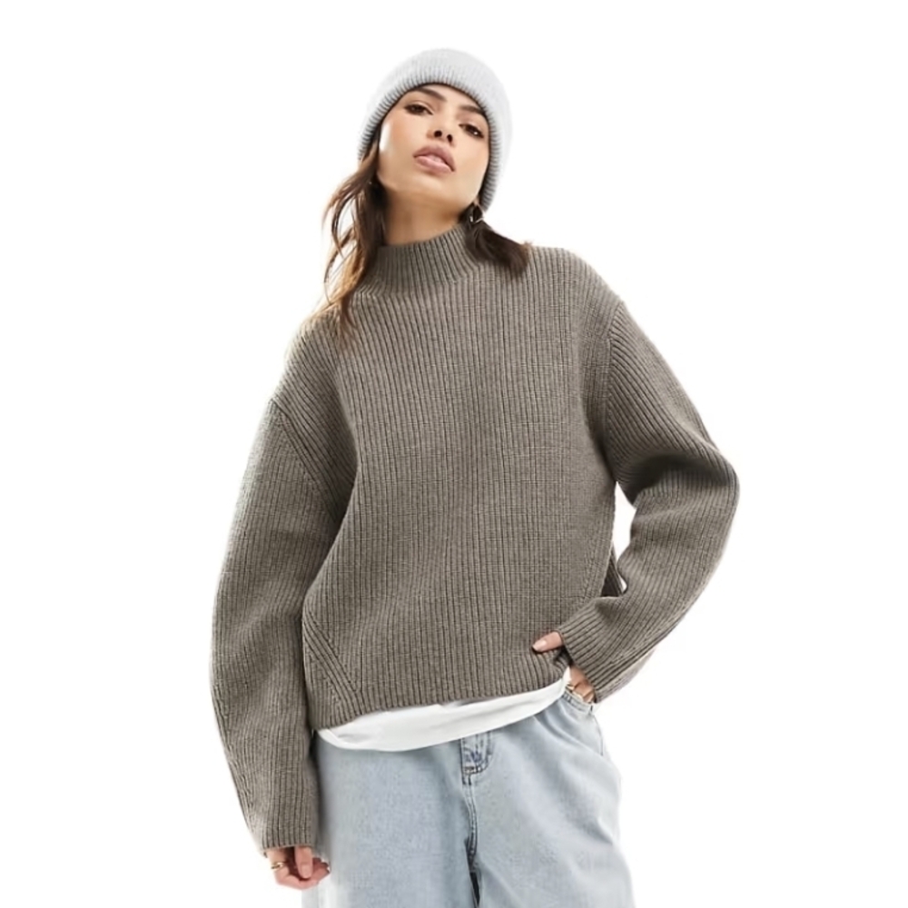 & Other Stories Ribbed Knit Sweater